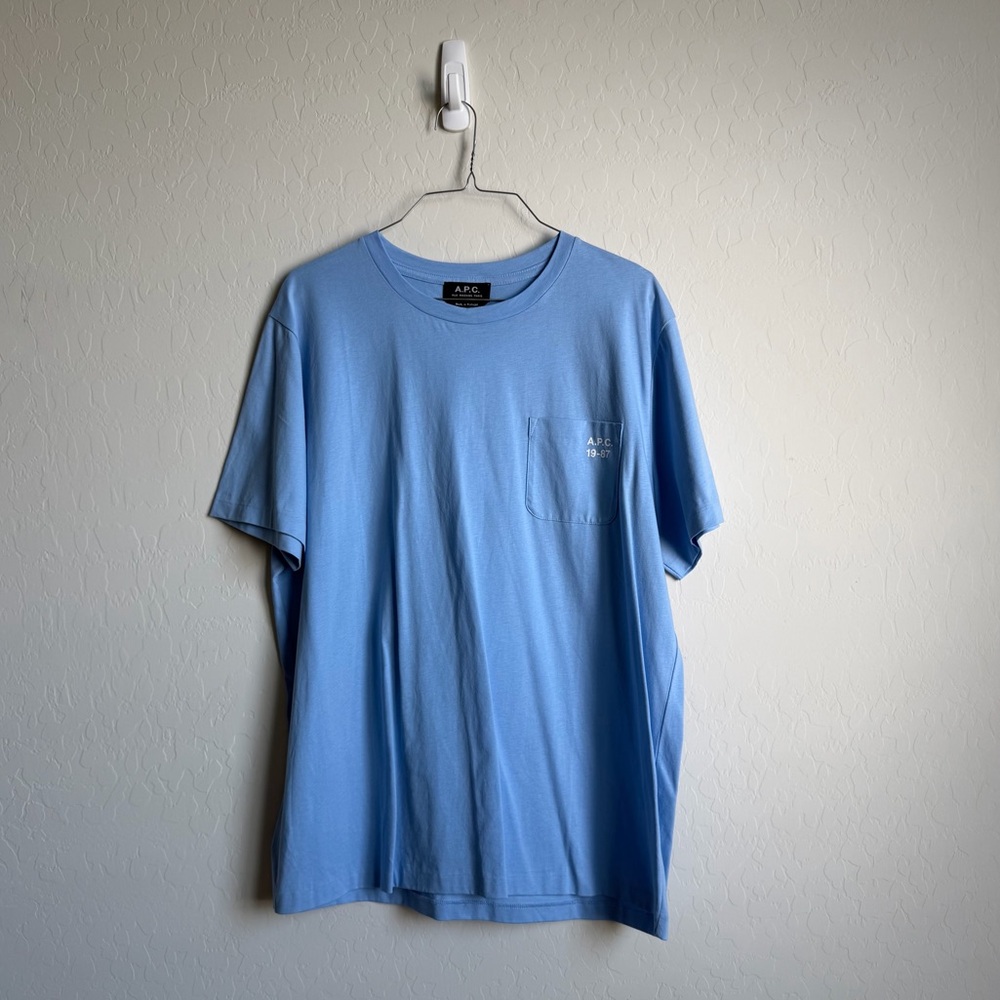 A.P.C. Blue Andrew T-Shirt Sz. L